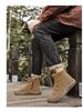 Men's High-Top Martin Boots: Breathable, Non-Slip, Trendy Workwear Shoes for Autumn