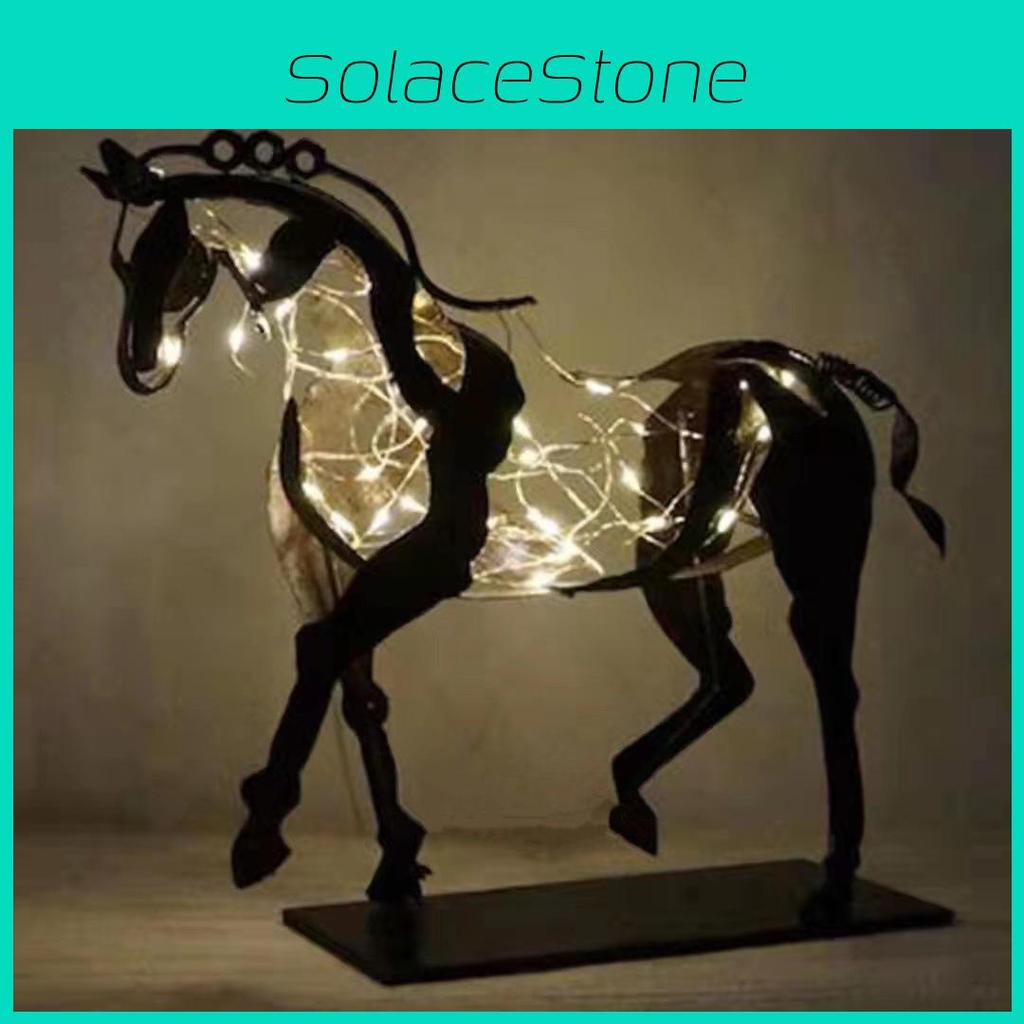 Iron Animal Figurine With Led Light For Living Room Or Office Decor