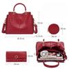 New Crocodile-patterned Women's Handbag, European and American Retro Style, Handbag, Shoulder Bag, Crossbody Bag, High-end Feel