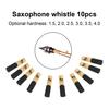 10Pcs/Set Saxophone Reed Wear-Resistant Non-Deformed Mini Smooth Non-Broken Solid Tenor Saxophone Reed