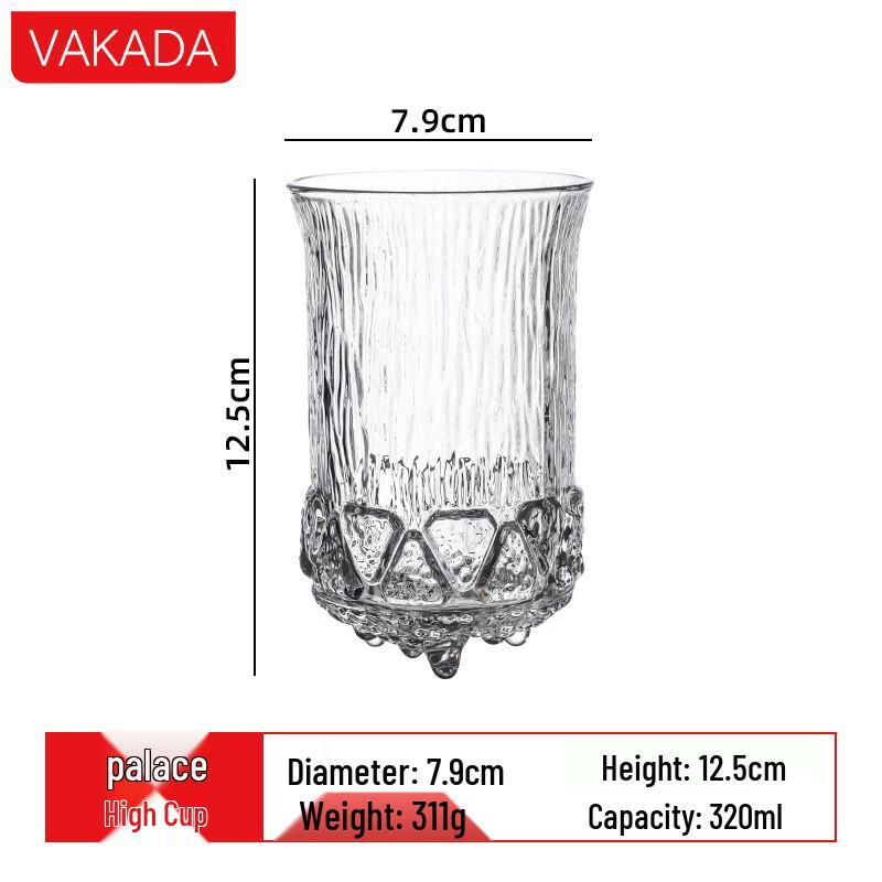 VAKADA Palace Collection Glass Whiskey & Spirit Glasses