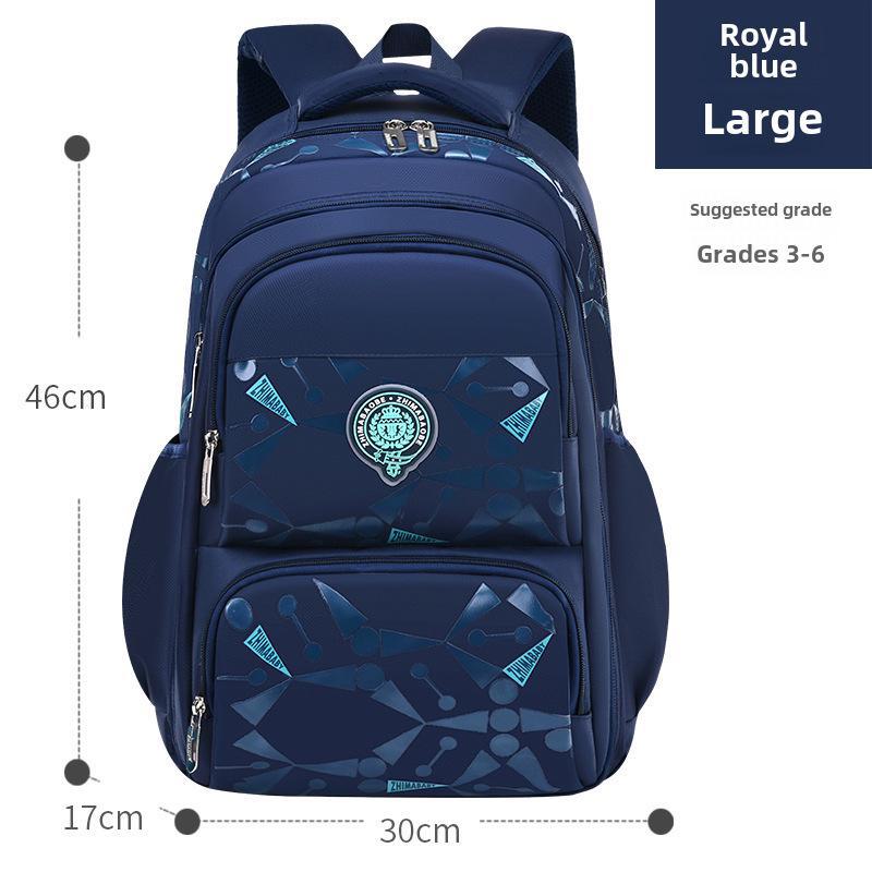 Korean Style Backpack for Elementary Students, Grades 1-6, with Side Cooler Pocket