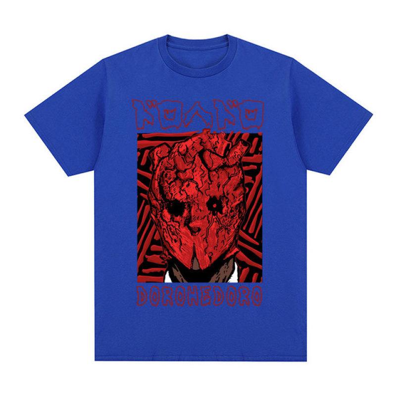 Anime Dorohedoro T-Shrit 90s Manga Shin Kaiman Print Short Sleeve T-shirts Men Women's Fashion Casual Cotton Oversized T Shirts
