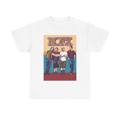 NOFX T-shirt Punk Pop Vintage Art Graphic Retro Unisex Heavy Cotton Tee Unisex T-Shirt