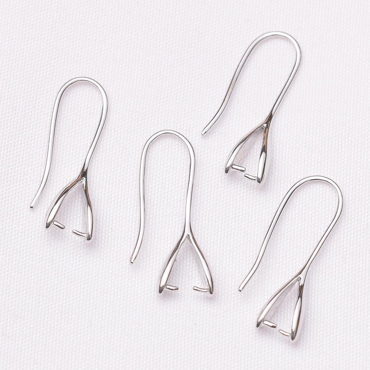 3-5PCS Fashion French Copper Earrings Clasps Hook 18K Gold Plated Hypoallergenic Ear Wire DIY Earring Making Jewelry Accessories 3 PCS