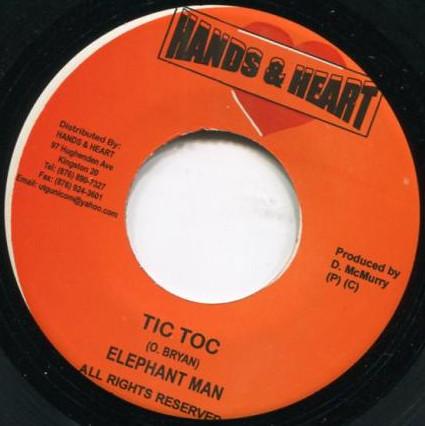 

7inch Record ELEPHANT MAN - Tic Toc NONE Hands & Heart Jamaica Reggae, Ska & Dub Used
