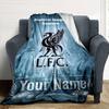 Liverpool Customize Text Blanket Gift Customizable Blanket Comfortable Perfect for Nap Chair Home Decor Picnics All-Season Use