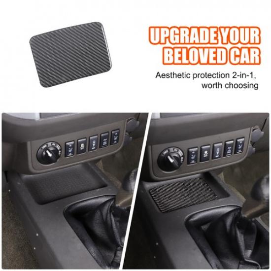 Soft Carbon Fiber Center Console Gear Storage Slot Pad for Nissan Frontier 09-17