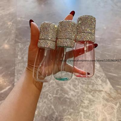 60 ml Parfüm Sprey Şişesi Bling Elmas Şeffaf Doldurulabilir Püskürtücü Boş Şişe Atomizer Taşınabilir Seyahat Kozmetik Konteyner