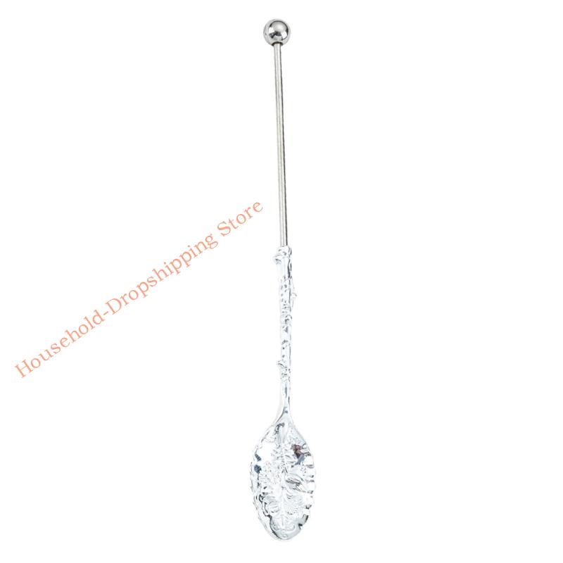 Versatile Beaded Decoration Spoon Heat Resistant Metal For Catering And Domestic Use 85AD