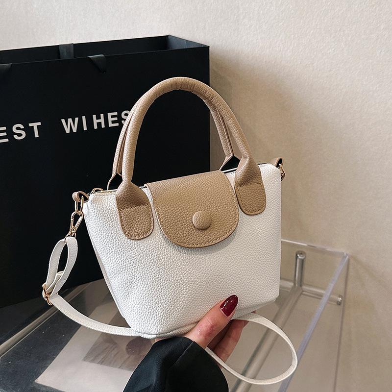 Kadın Fransız Şık Kova Çanta - 2023 Trend Çok Yönlü Çapraz ve Omuz El Çantası