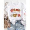 Casual Flower Print Pattern Cartoon Fashion Short Sleeved Printed Unisex T-Shirt Top Printed Unisex Clothing T-Shirt