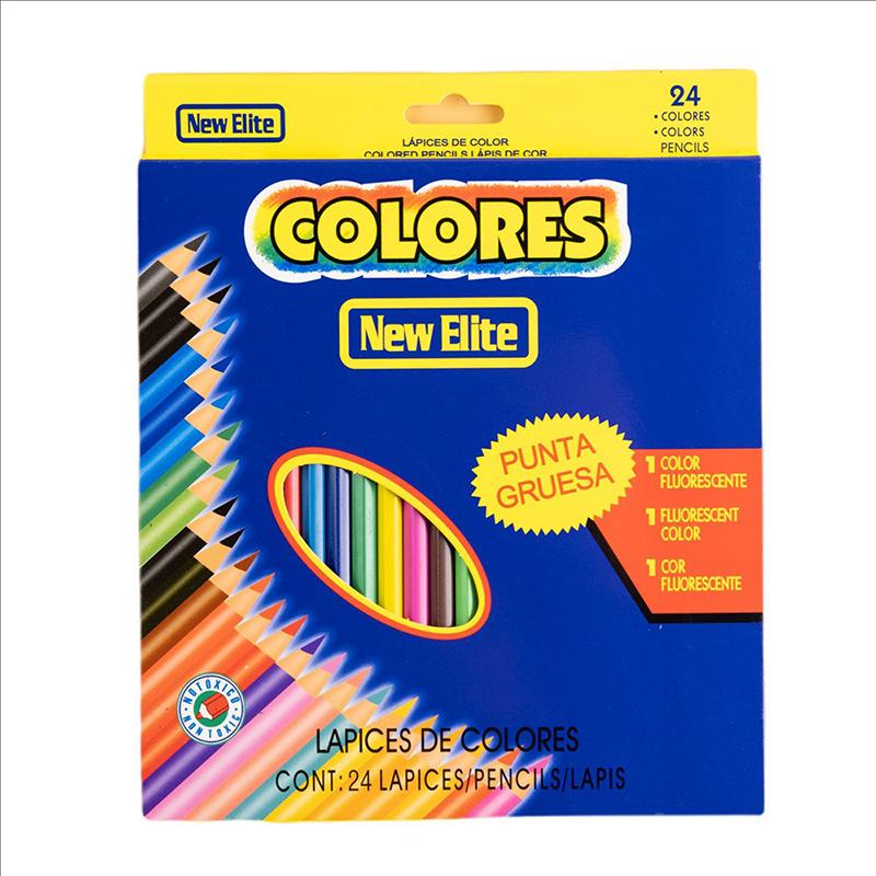 Scatola da 24 Matite Colorate a Olio per Studenti e Bambini