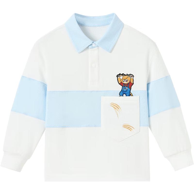 YEEHOO x Mirei Collaboration Boys  Long Sleeve Polo Shirt 100