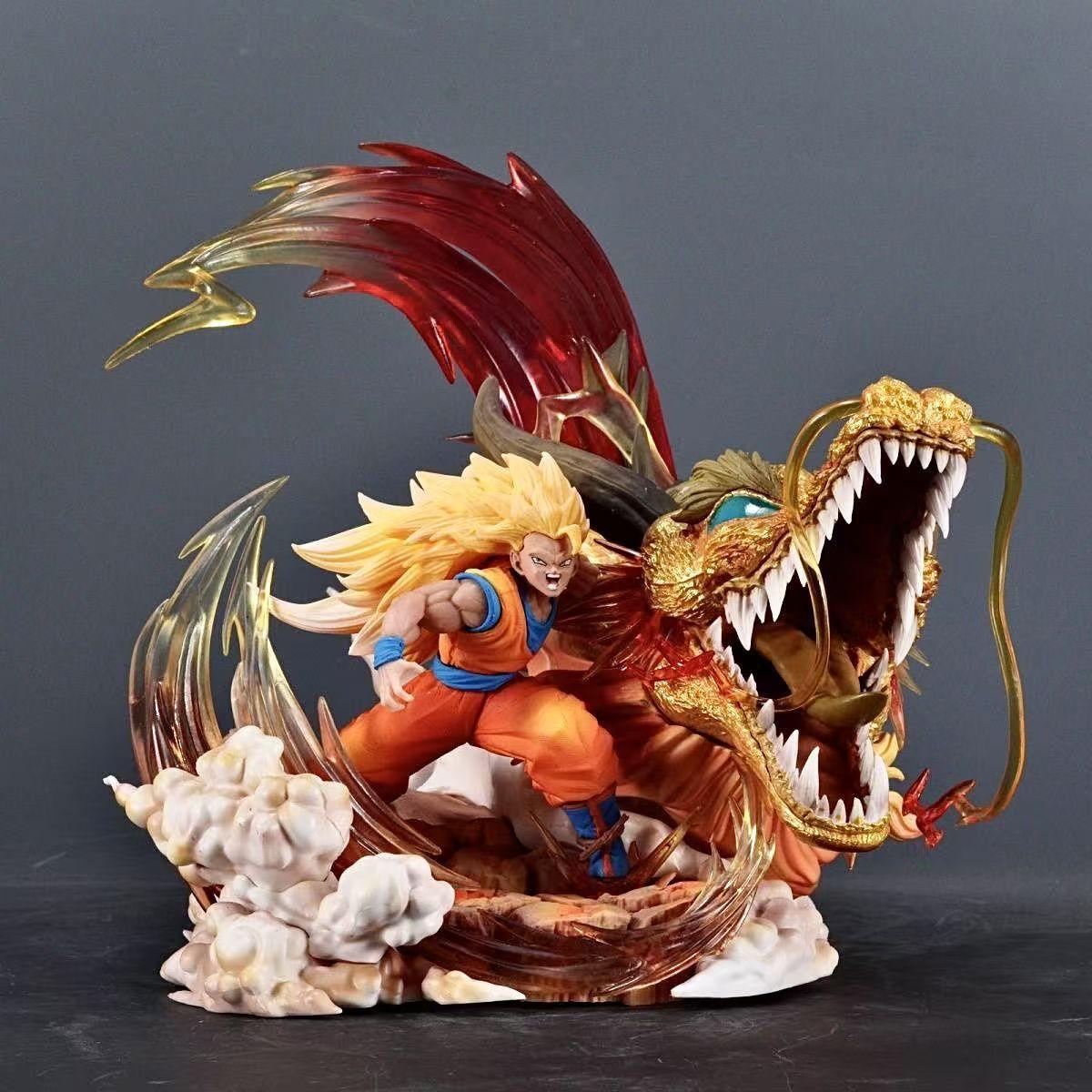 

Dragon Ball Anime Figure Model Dragon Fist Sjj3 Goku Erupt Scene Super Saiyan Peripheral Statue Toys Birthday Decoration Gift