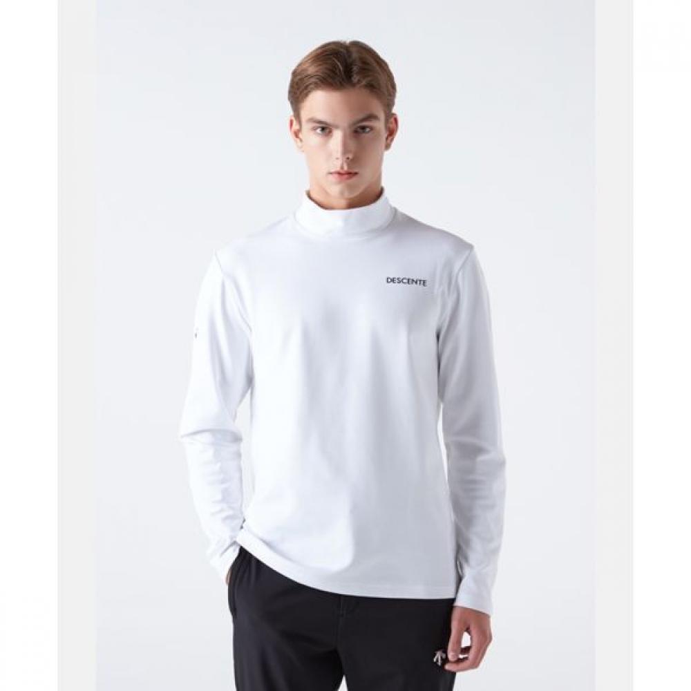 

DescenTe High Neck Fleece Long Sleeve T shirT whiTe WHT0WHITE/105