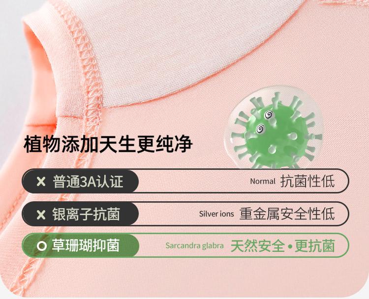 Yingbolun Girls' Underwear A-class Four Cornered Pants Baby Flat Cornered Little Girls' Shorts Children's Modal Underwear