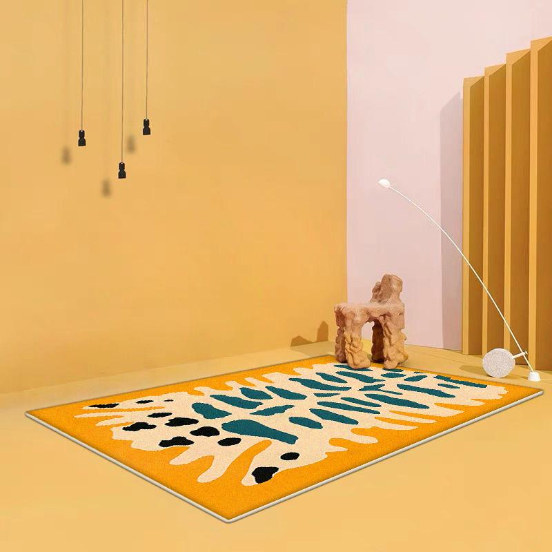 Fashion Yellow Creative Carpet for Living Room Home Decoration Sofa Area Rugs Large Area Bedroom Cloakroom Floor Mat