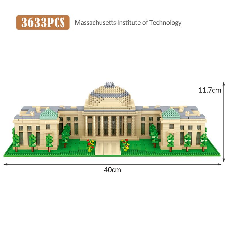 5379PCS City Mini World Famous School Series Architecture Model Building Blocks Educational Bricks Toys for Children Gifts