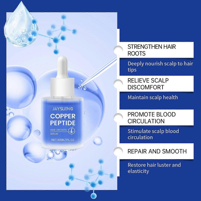 Jaysuing Copper Peptide Hair Serum Nourishes The Scalp, Smooths And Shines The Hair