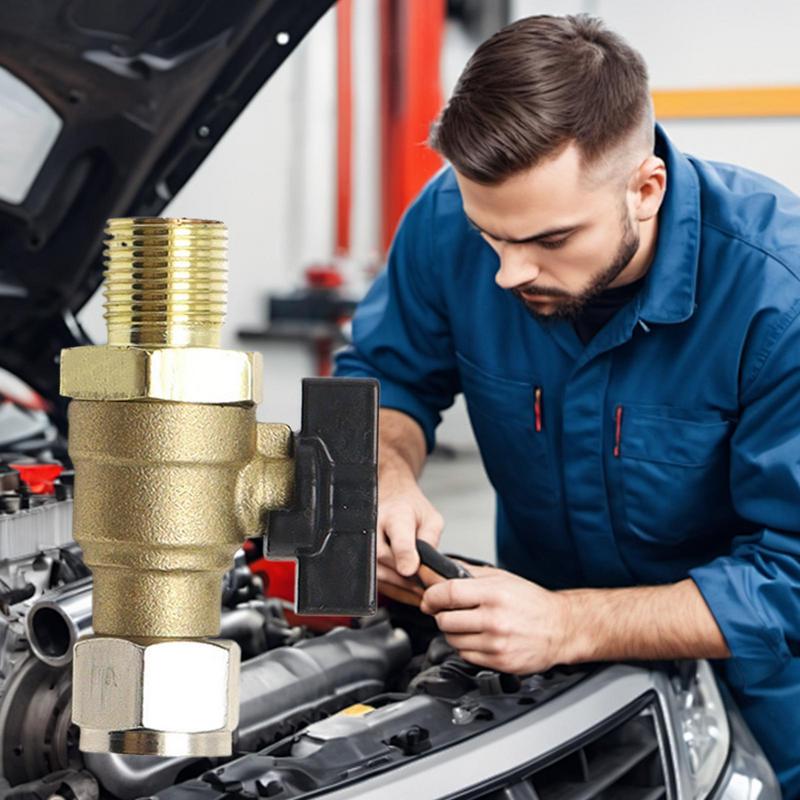 Reifenbremse Absperrventil Bremse Messing Luftstecknippel Schwerlast Leistungsstark Integrierte Hydraulikteile Für die meisten Automodelle