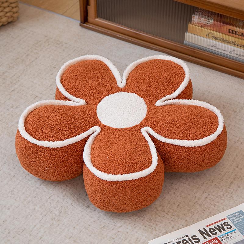 Cute Flower Seat Cushion Fart Cushion Student Chair Backrest Cushion Sun Flower Throw Pillow Bedroom Living Room Sofa Bay Window Cushion
