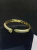 Verstellbares Gold-Kupfer-Nagelarmband mit Zirkonieten