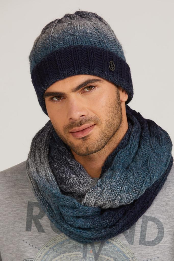 Rosario Men' Winter Hat in Shaded Blue