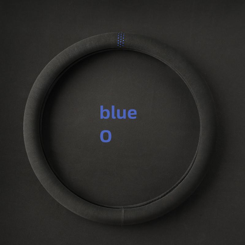 Suede Cover for All Seasons Auto Steering Wheel Cover Ultra-thin Non-slip D-shaped Round Breathable Car Steering Wheel Protector