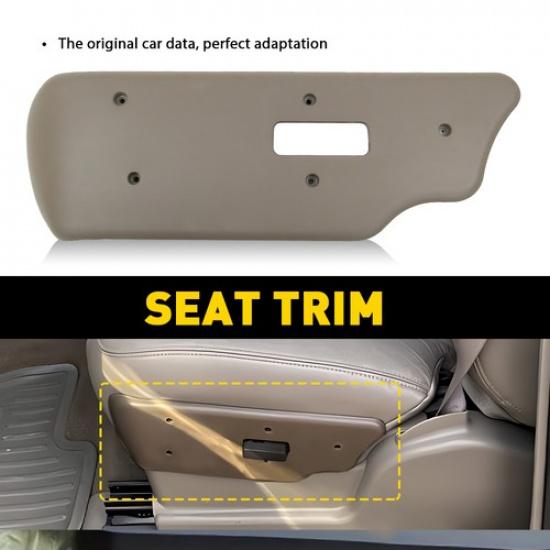 Tan For 2003-2007 Chevrolet Silverado GMC Sierra Left Power Seat Switch Bezel EK