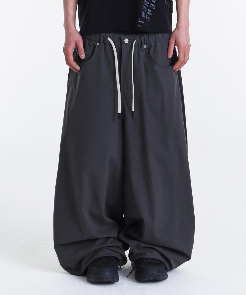 Gicheol Easy Or Easy Balloon Pants (Dark Gray)