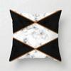 Pink Geometric Abstract Decorative Pillows Case Marble Pattern Flower Designer White and Black Grey Cheap Cushion Cover 45*45 Cm
