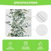 1PC Eucalyptus Leaves Spring Summer Linen Rectangular Table Runner Home Party Decor Green Plant Design