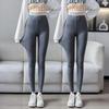 Women's Modal High-Waisted Leggings, Nine-Tenths Length, Skinny Fit, Plus Size, High Stretch, Slimming Yoga Pants for Spring/Summer.