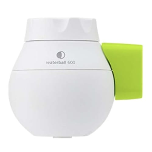 Toray Waterball Compact Water Purifier, Cartridge Type, Compatible with 16mm Round Faucets, Atomizer Faucets (External and Internal Threads), White/Gr