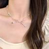 Crystal Star Bow Necklace: Stylish Summer Beaded Clavicle Chain