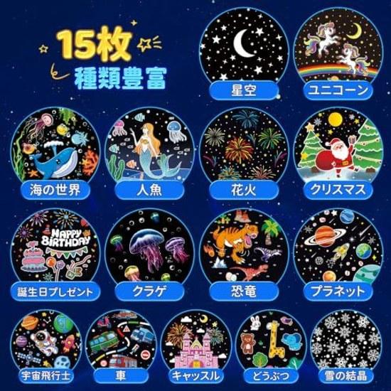 2026 Release Planetarium Home Use Many Films Gift Built-in Music Christmas Night Light