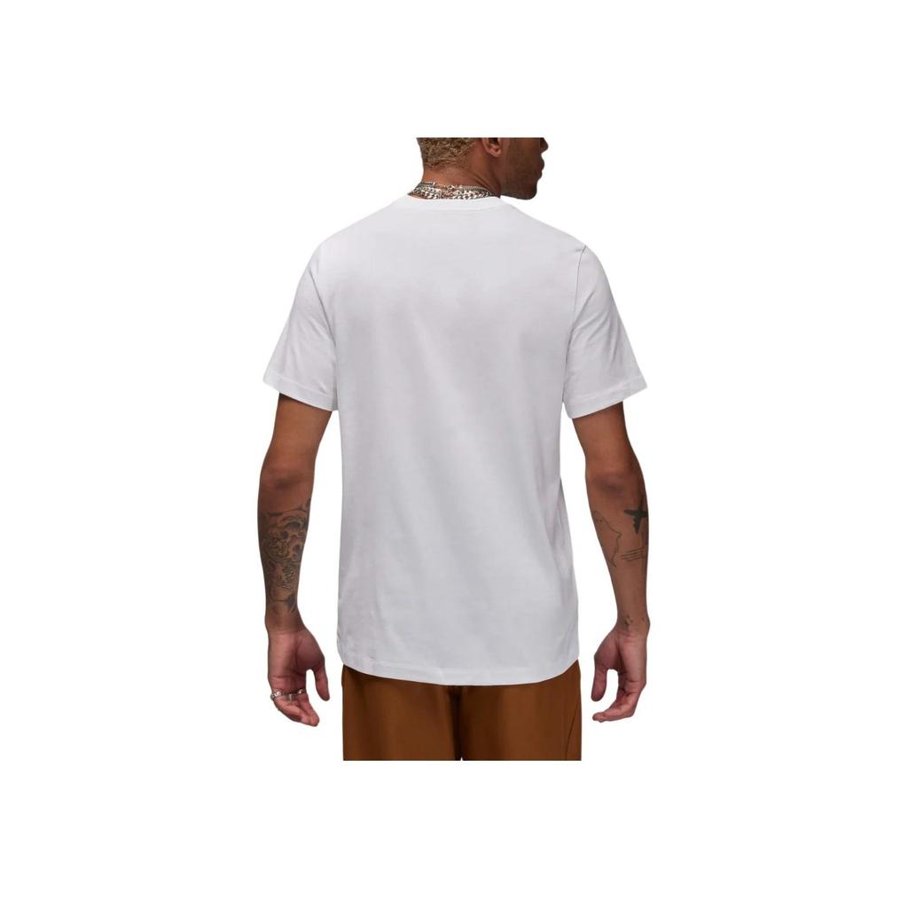 Jordan Fashion Versatile Round Neck Short Sleeve T-Shirt Men Tops White AQ2367-100