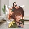 Eishin Flash Uma Musume Pretty Derby Waifu Festive Spotlight Beauty Warm Flannel Throw Blanket for Girls Plush Bedspread Cozy Bl