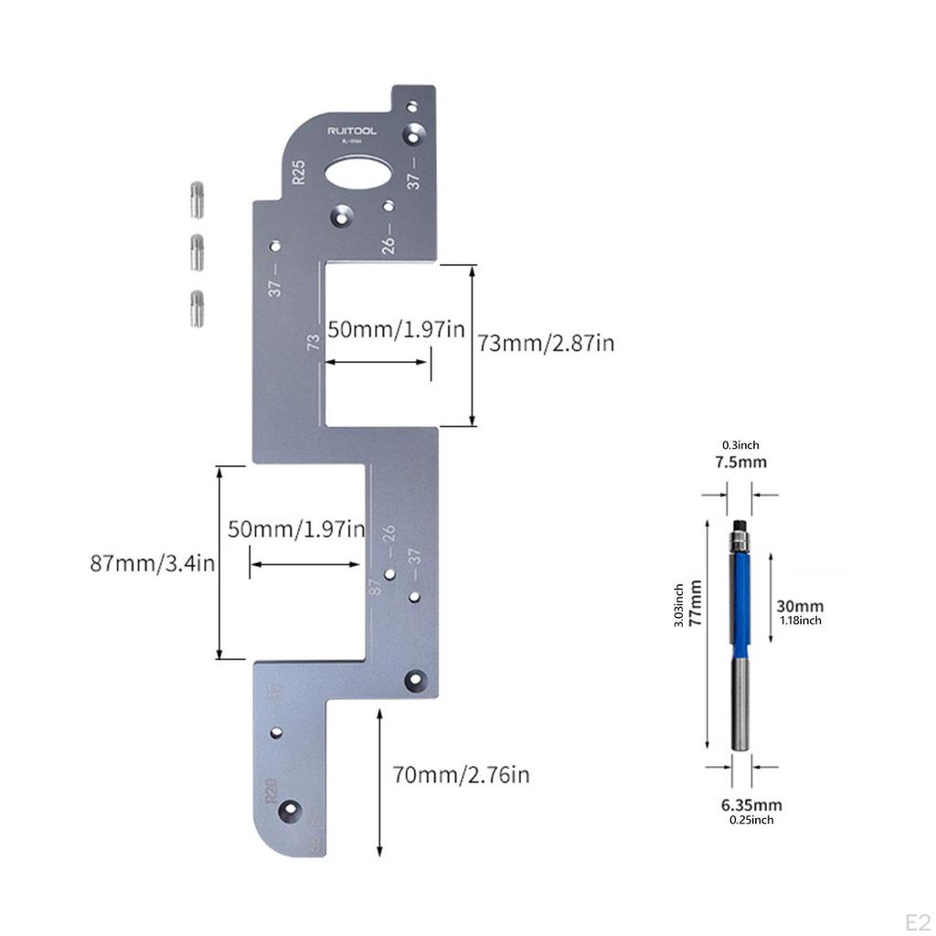 Grooving Tool for Wood, Slot Positioning Aid Kitchen Door