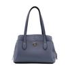 Linle Women's Shoulder Bag, Tote Bag, Handbag, 2-Way, Large Capacity, Work Bag with Front Pocket, D.KELLY (942 Dark Blue)