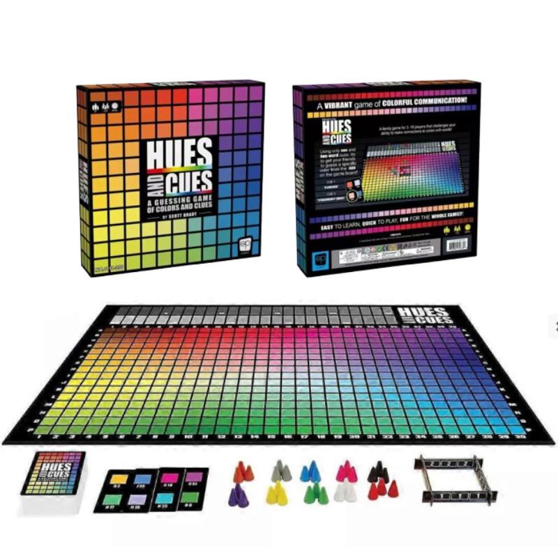 Cues And Hues  A Guessing Game Of Colors Clues Board Game Toys Educational Gift