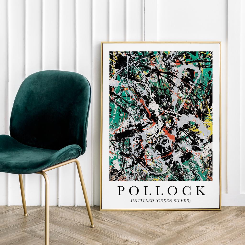 Plakat Jackson Pollock abstrakcja green