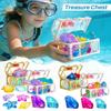 Summer-Appropriate Children's Pool And Diving Pool Toys, Diving Game Treasure Chest Toy Set.