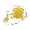 Bicycle Artificial Woven Flower Basket Tricycle Planter Large Capacity Multi-Function Decorative Nostalgic Plant Rack Stand