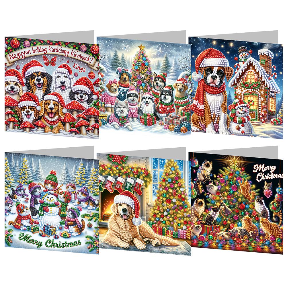 Diamond Painting Christmas Cards Diamond Painting Greeting Cards DIY Diamond Art Cards Arts Crafts for Birthday Thanksgiving Day