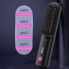 Cordless Hair Straightener Brush with 3 Temperature Settings Portable Mini Hair Straightening Comb Rechargeable Fast