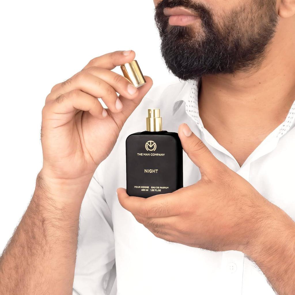 The Man Company Night Perfume for Man - 50ml | Premium Long Lasting Fragrance | Citrusy, Exotic & Woody | Gift For Man | Date Night Body Spray |