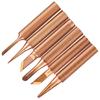 6pcs  Free Copper Iron Solder Tip K SK 1C 3C B I For 936 Soldering Stations