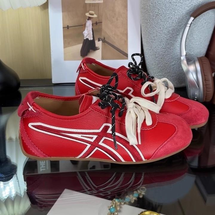 Ballet style moral training shoes women's 2025 spring new soft-soled versatile candy leather Forrest Gump shoes casual sports shoes